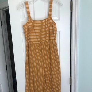 Yellow Striped Jumpsuit